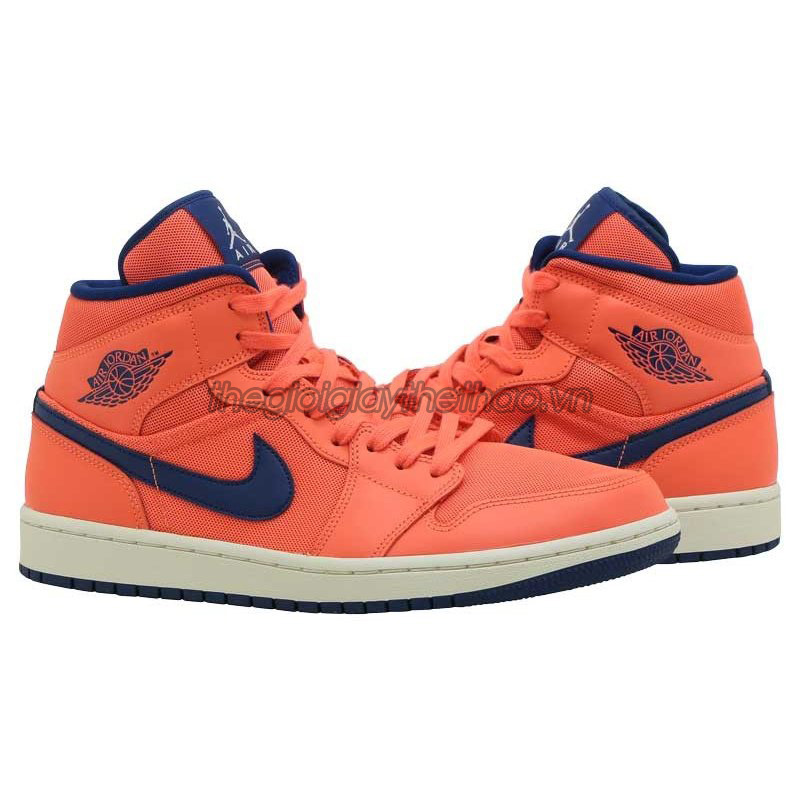 Giày bóng rổ nam, nữ Nike Air Jordan 1 Mid Turf Orange CD7240-804 5