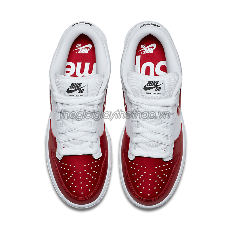 Giày Nike SB Dunk Low Supreme Jewel Swoosh Red CK3480 600 4