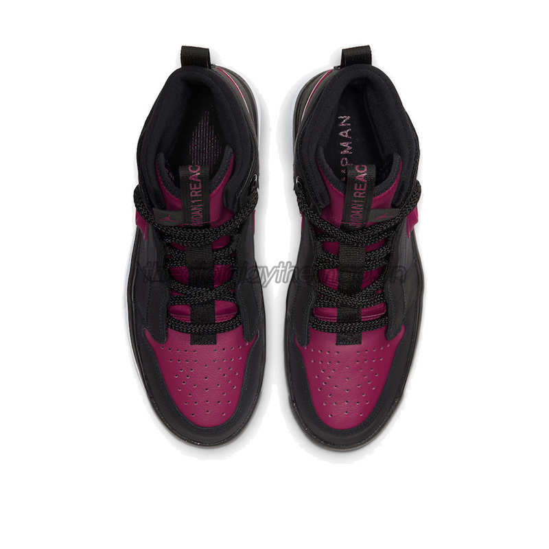 Giày Nike Jordan 1 High React Black Noble Red AR5321-006 4