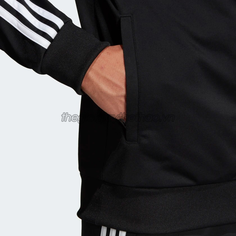 Áo nam adidas Essentials 3-Stripes Tricot Track Jacket - Black DQ3070 Chính hãng 6