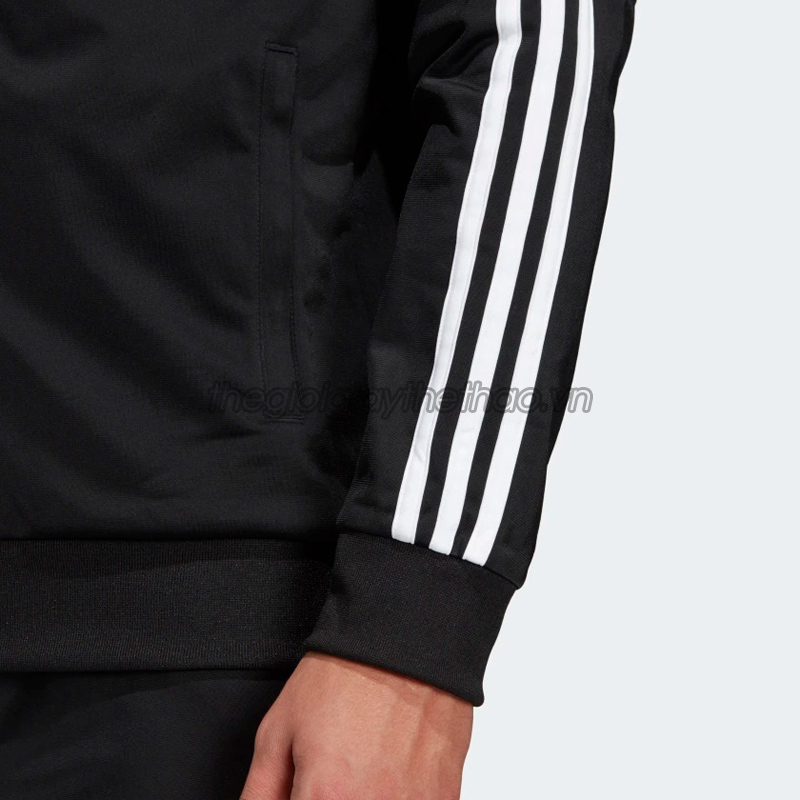 Áo nam adidas Essentials 3-Stripes Tricot Track Jacket - Black DQ3070 Chính hãng 7