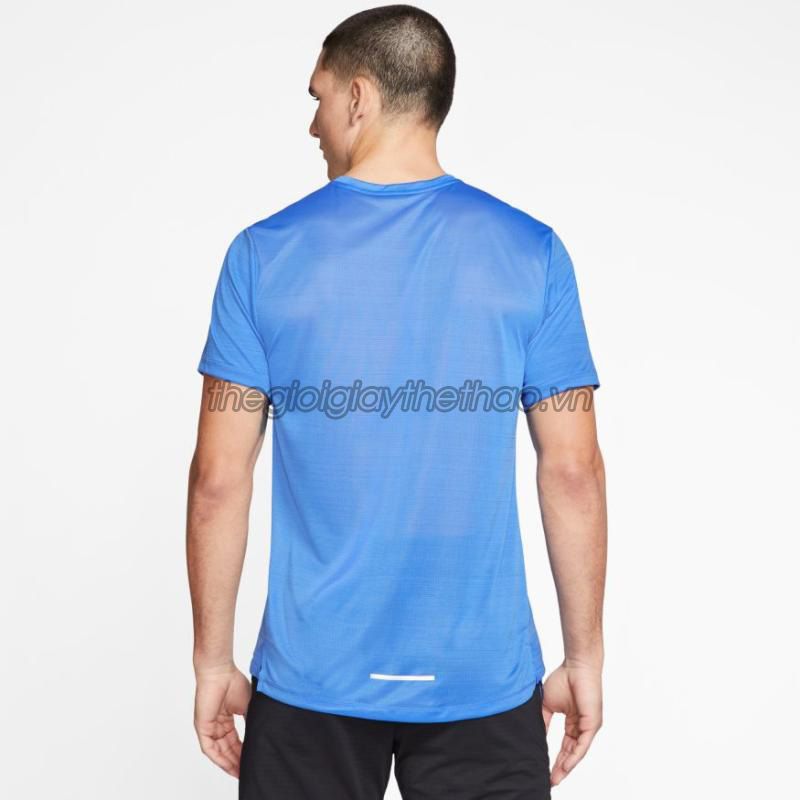 Áo Nike nam As Men Nk Dry Miler CJ5339 xanh lam h2