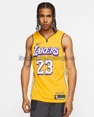 Áo bóng rổ Nike Lebron Jame Lakers CE AV4646